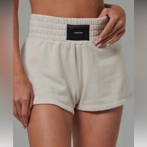 TALENTLESS Cream Athletic Shorts